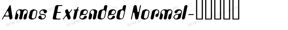 Amos Extended Normal字体转换